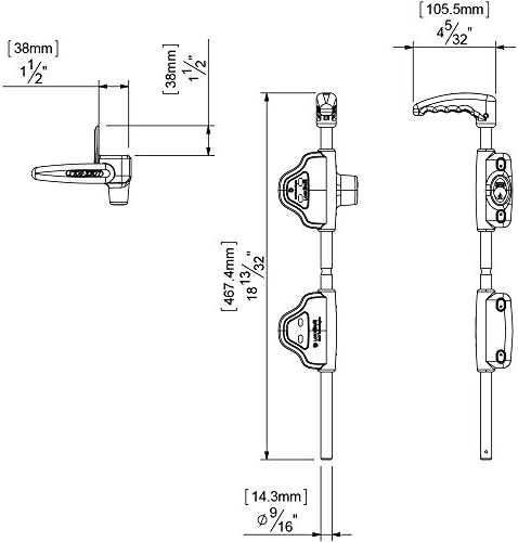 DD Technologies LB118BX LokkBoltLockable Security Drop Bolt for Metal Gates