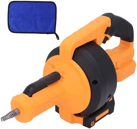 7m Cordless Drain Auger with LED Light