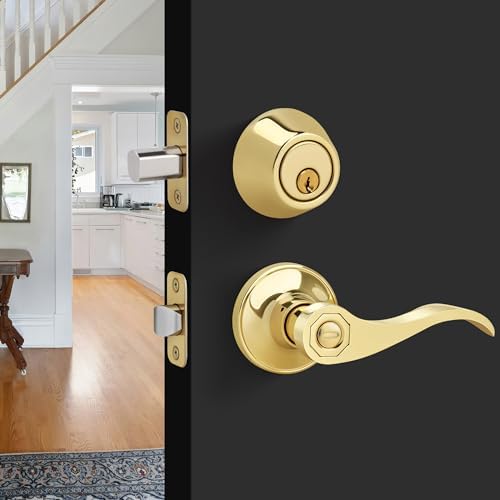 Round Design Single Cylinder Deadbolt with Keys for Front Door Security