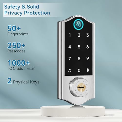 Harfo Fingerprint Door Lock Set with Handle