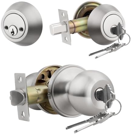 6-Piece Set of Keyed Alike Outdoor Door Knobs
