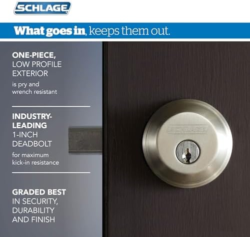 SCHLAGE Georgian Entry Deadbolt Lock