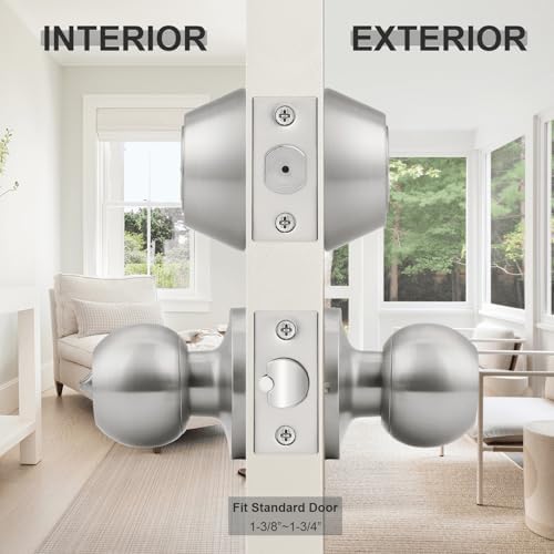 4-Pack Keyed Entry Door KnobsDeadbolt Set