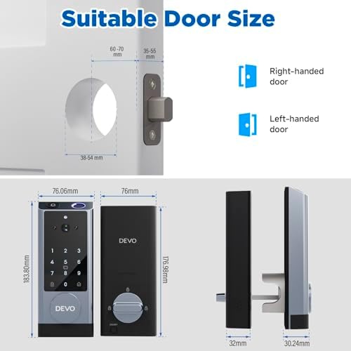 Devo G1 Smart Door Lock with Camera Alexa