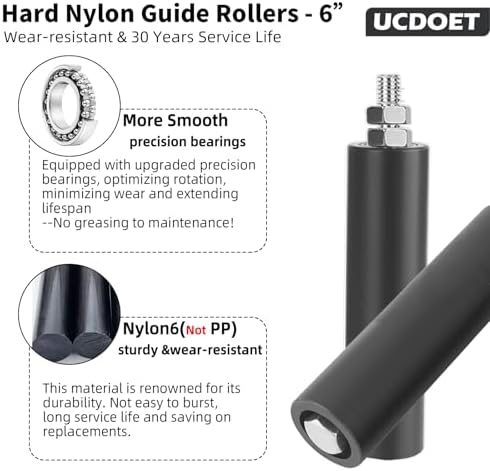 UCDOET Universal Heavy Duty Slide Gate Guide Roller