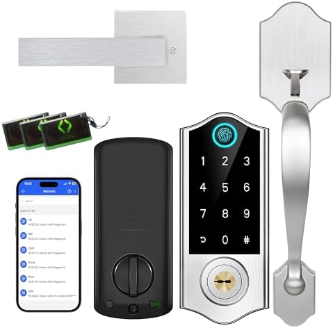 Harfo Fingerprint Door Lock Set with Handle