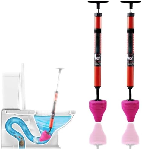 Quick-acting High Pressure Toilet Unblocker Set of 2