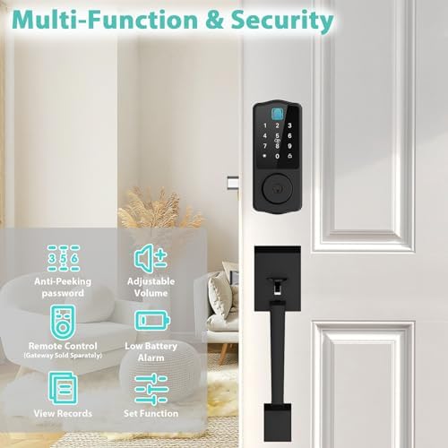 WiFi Front Door Lock with Alexa Voice Control Keyless Entry