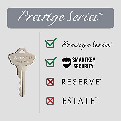 Baldwin SmartKey Front Entry Door Handle Set - Venetian Bronze