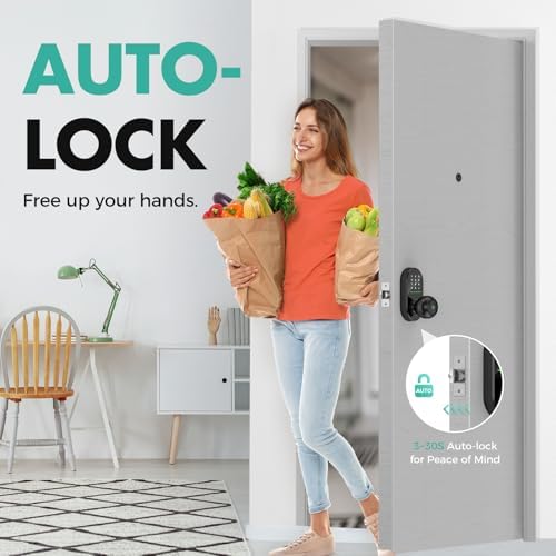 Smart Door Lock with Fingerprint Entry High-Tech Keypad Keyless Entry