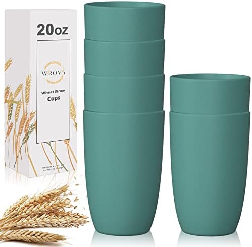Nature-Charmed Premium Wheat Straw Cups