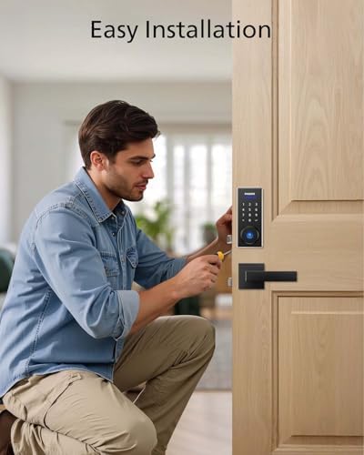 Fingerprint Keyless Entry Door Lock with App Control