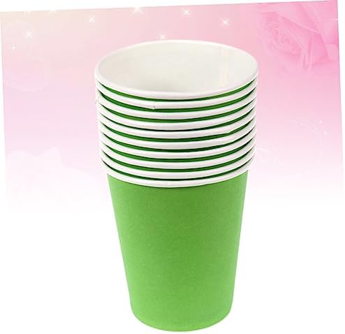 Grass GreenDisposable Paper Cups for Crafts