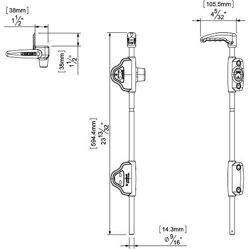 Secure Durable LokkBolt Premium Drop Bolt