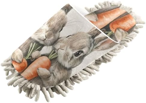 Burn the Floor Microfiber Rabbit Carrots Daily Slipper
