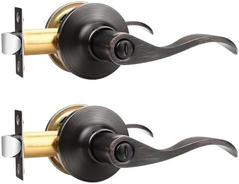 Privacy Door Handle with Keyless Mechanism for Home Use