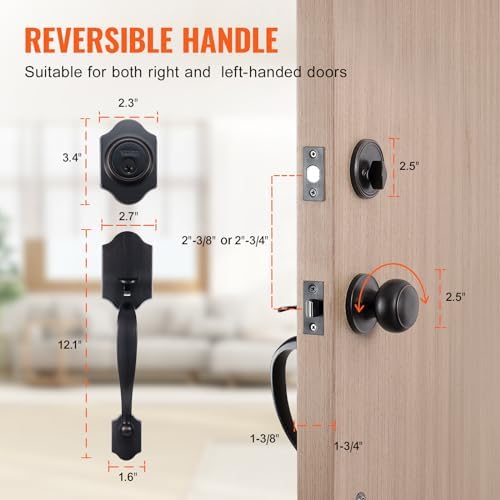 VEVOR Front Door Handle Set