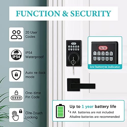 Advanced Door Lock System with Keypad for All-Day Security