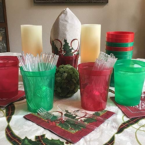 Rolling Sands Reusable Plastic Cups 50-Pack