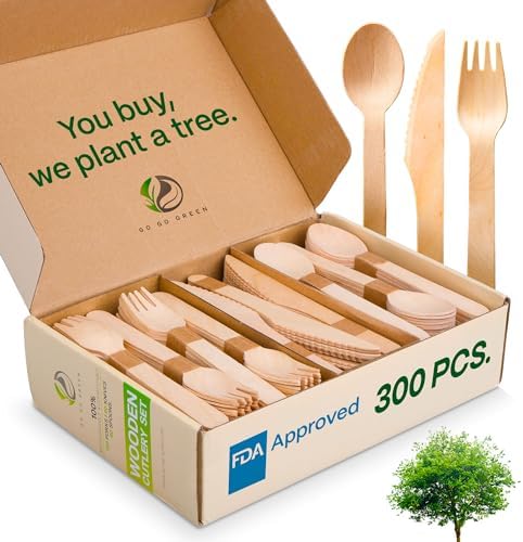 Eco-Friendly Wooden Cutlery Set