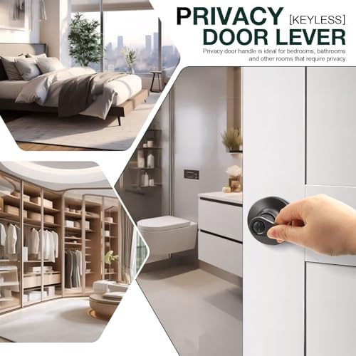 Privacy Door Handle with Keyless Mechanism for Home Use