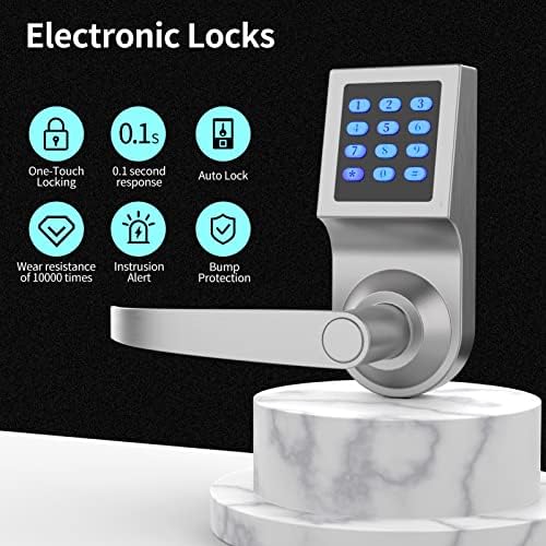 Keypad Door Lock with Handle Smart Entry