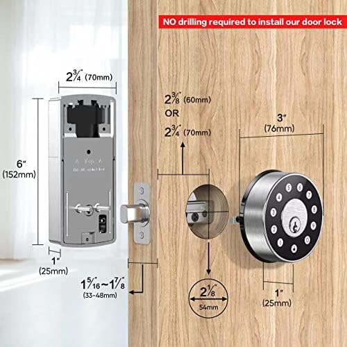 Secure Front Door Lock with Wi-Fi