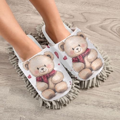 Burbuja Valentine Bear Mop Slippers