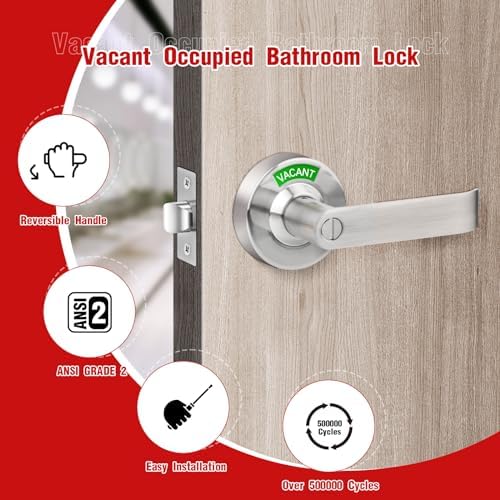 Aglehome Instant Occupancy Indicator Durable Bathroom Lock