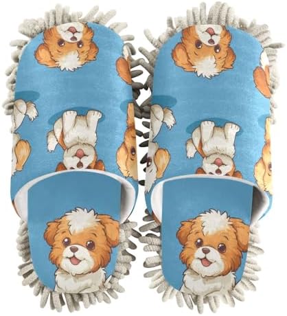Soft Microfiber Mop Slipper for MenWomen Washable Non-Slip Easy to Clean