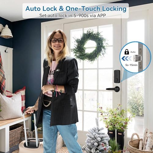 Harfo Smart Door Lock Set with Fingerprint App Control Keyless Entry Security
