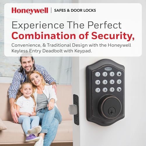 Versatile Door Lock with 50 Pin Codes and Oil Rubbed Bronze