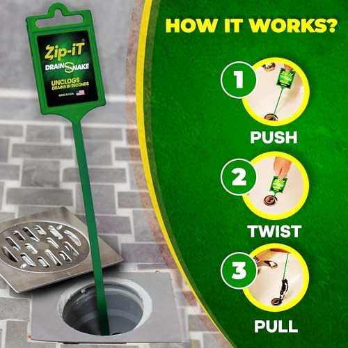 Zip-It 25-inch Hair Drain Remover
