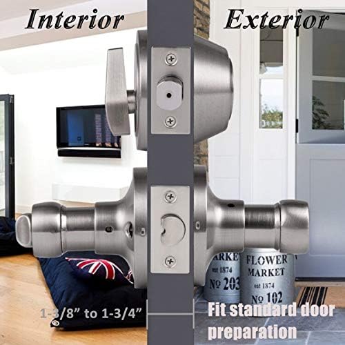 Professional Drop-Style Entry Door Handle Set