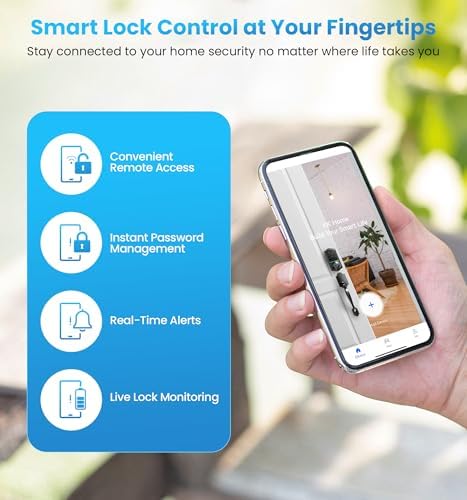 Veise Smart Door Lock Control with KK Home App Bridge