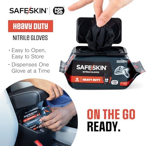 SAFESKIN Heavy Duty Nitrile Gloves Protect for Every Job