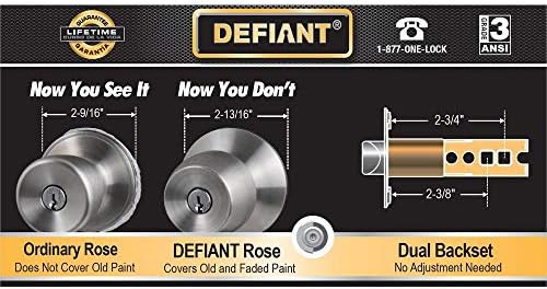 Stainless Steel Keyed Entry Knob Deadbolt Combo Pack