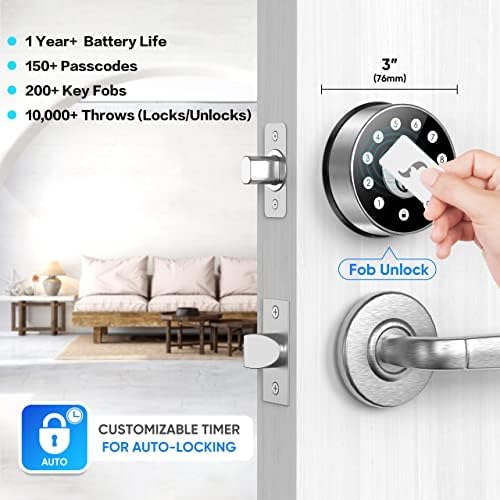 Secure Front Door Lock with Wi-Fi