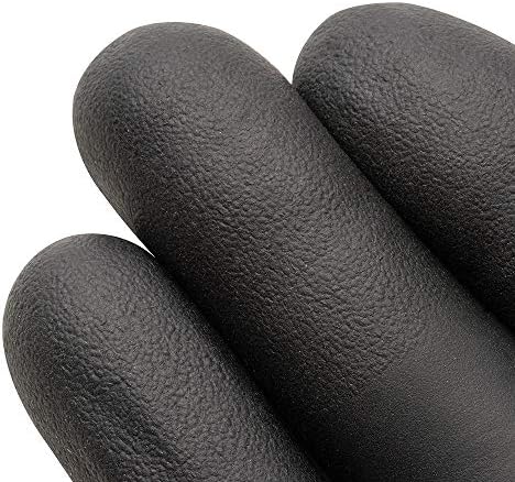 4Lifetime Industrial Black Nitrile Gloves - 4 mil Thick Box of 100