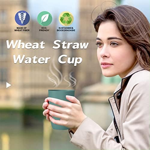 Nature-Charmed Premium Wheat Straw Cups