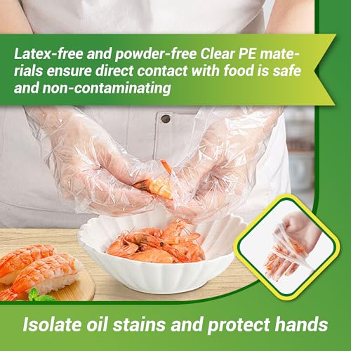 600 Pcs Disposable Gloves for Kitchen Cleaning
