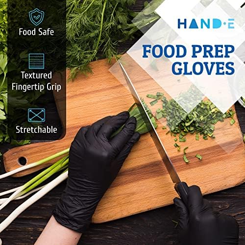 Hand-E Touch Nitrile Gloves - Latex-Free Durable Multipurpose