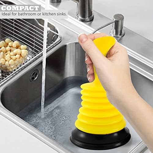 Ergonomic Powerful 7 Sink Plunger for Efficient Draining