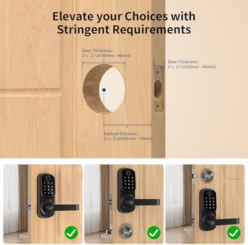 IRONZON Keyless Entry Door Lock with Handle