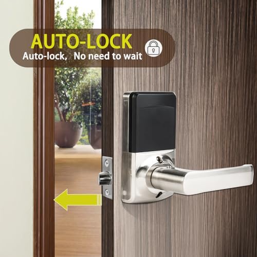 Keyless Entry Door Lock with Keypad Silver
