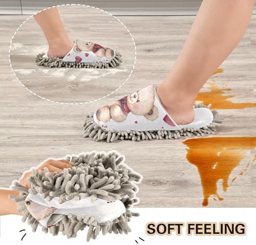 Burbuja Valentine Bear Mop Slippers