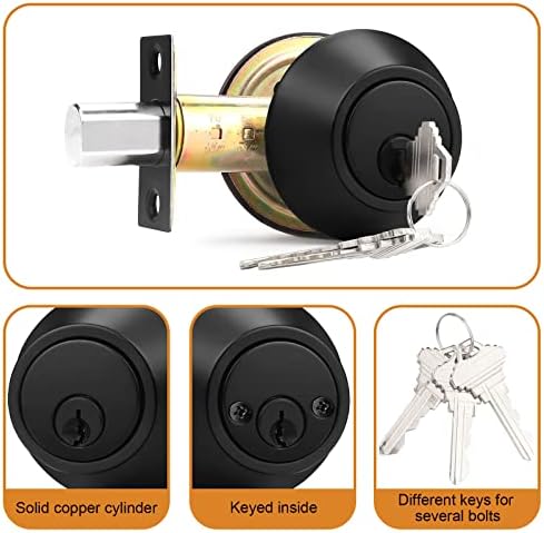 Secure Double-Cylinder Deabolt Perfect for Home Business