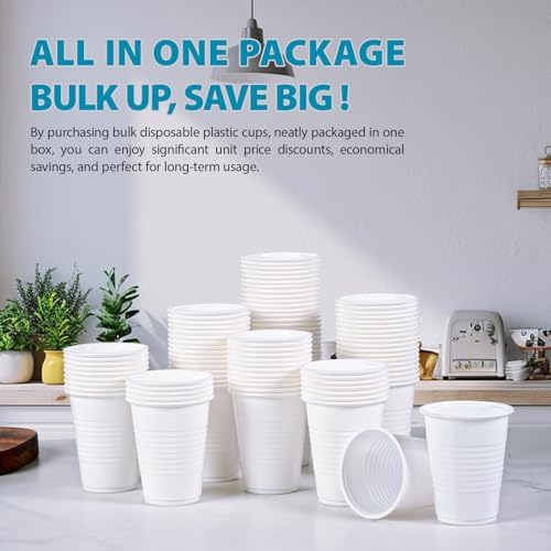 Lilymicky 2000 PACK 5 oz White Plastic Cups