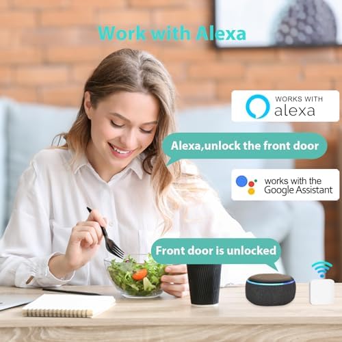WiFi Front Door Lock with Alexa Voice Control Keyless Entry