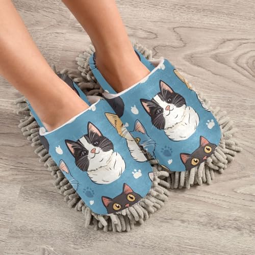 Microfiber Cleaning Slippers for MenWomen House Floor Mop